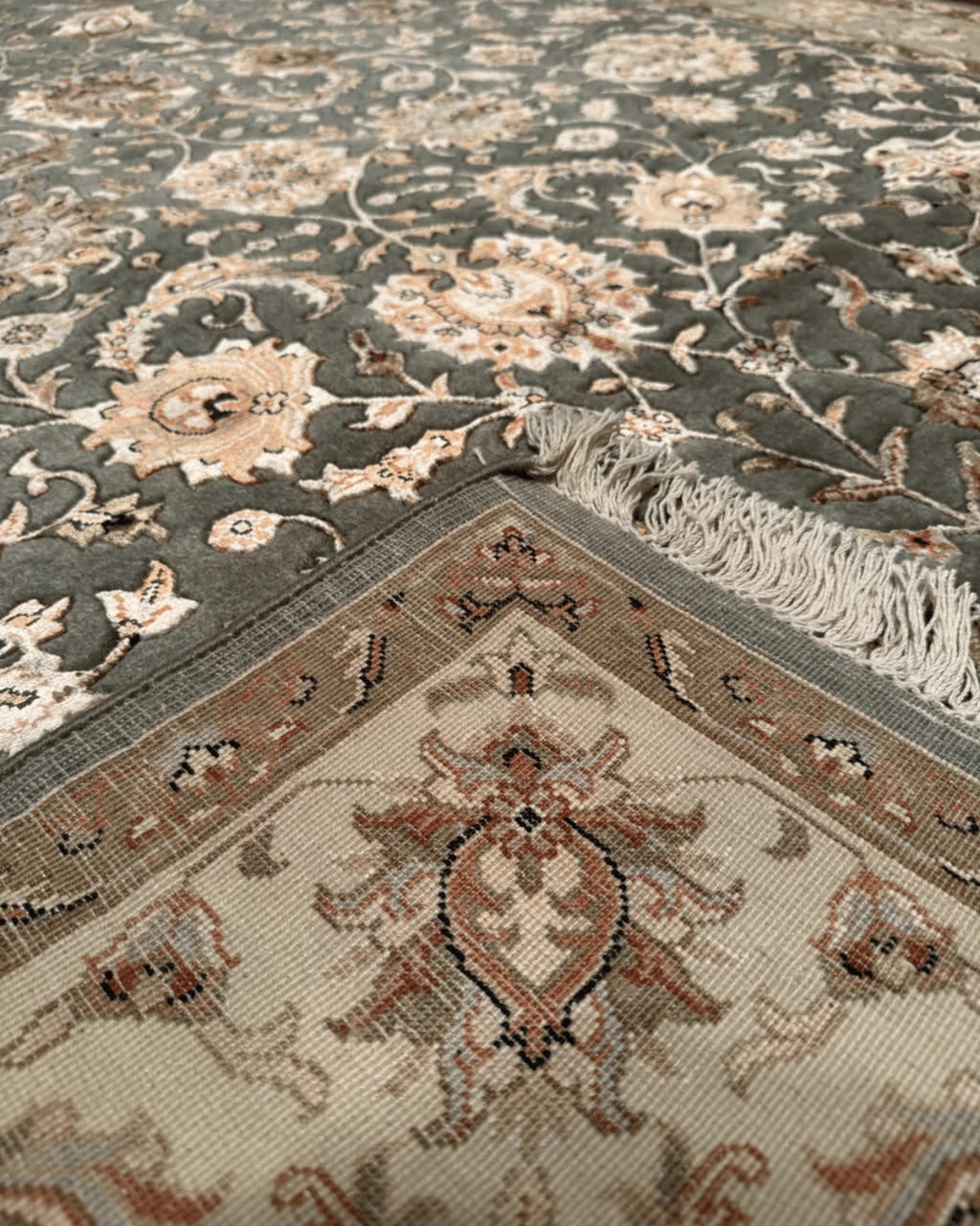 Ottoman Elegance Hand-Knotted Wool Rug 6' x 8' 1"