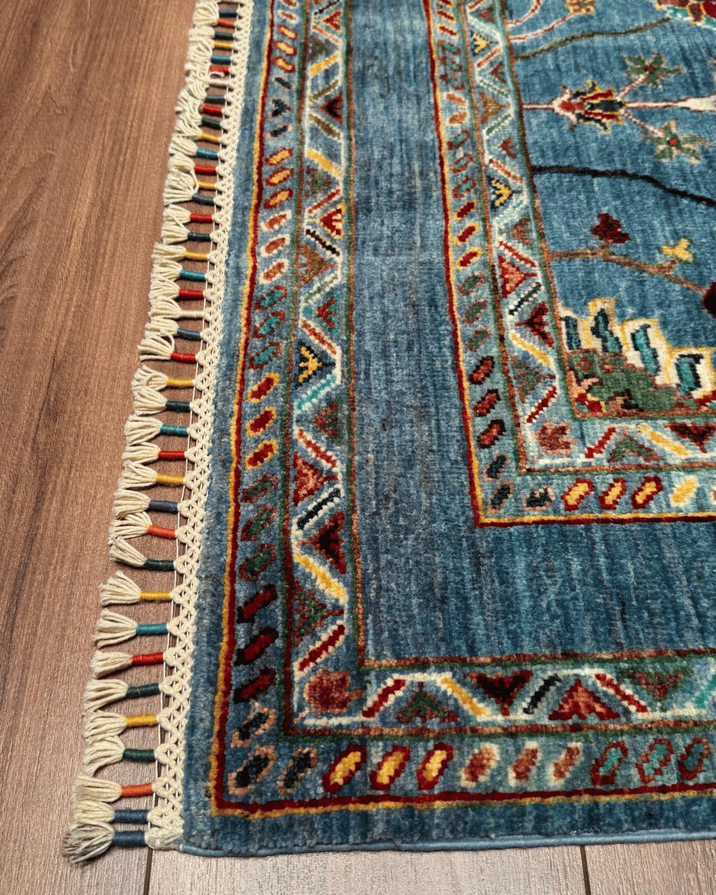 Sultani Hand-Knotted Wool Rug 3' 4" x 5' 2"