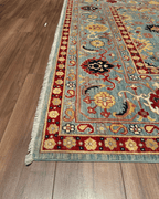 Ushak Hand-Knotted Wool Rug 7' x 10'