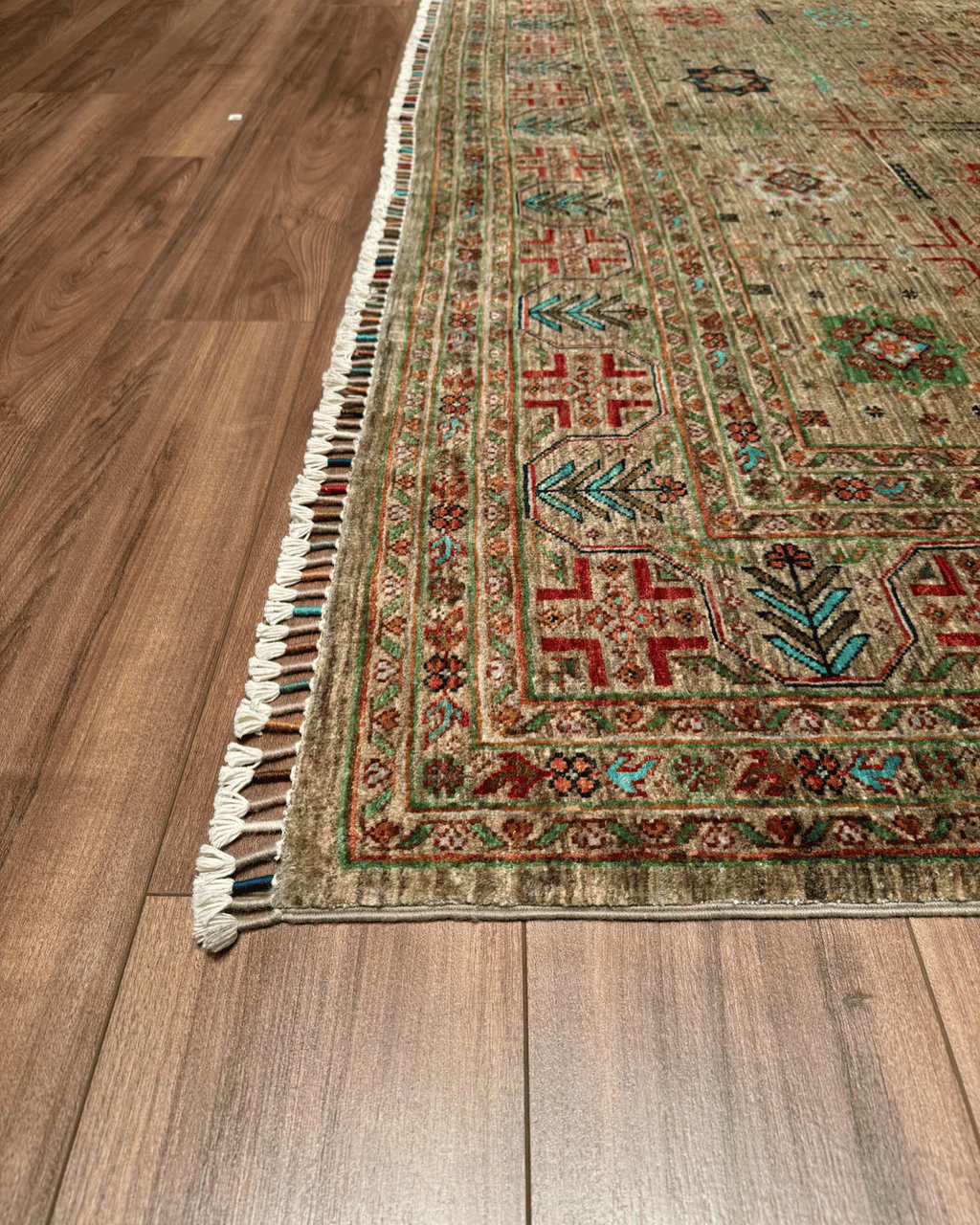 Veziri Hand-Knotted Wool Rug 8' 1" x 11'