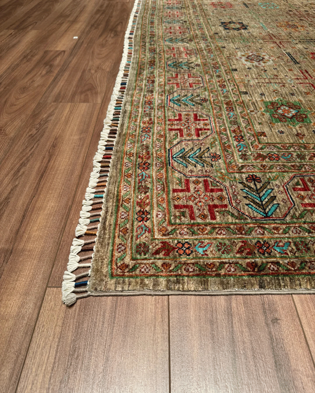 Veziri Hand-Knotted Wool Rug 8' 1" x 11'