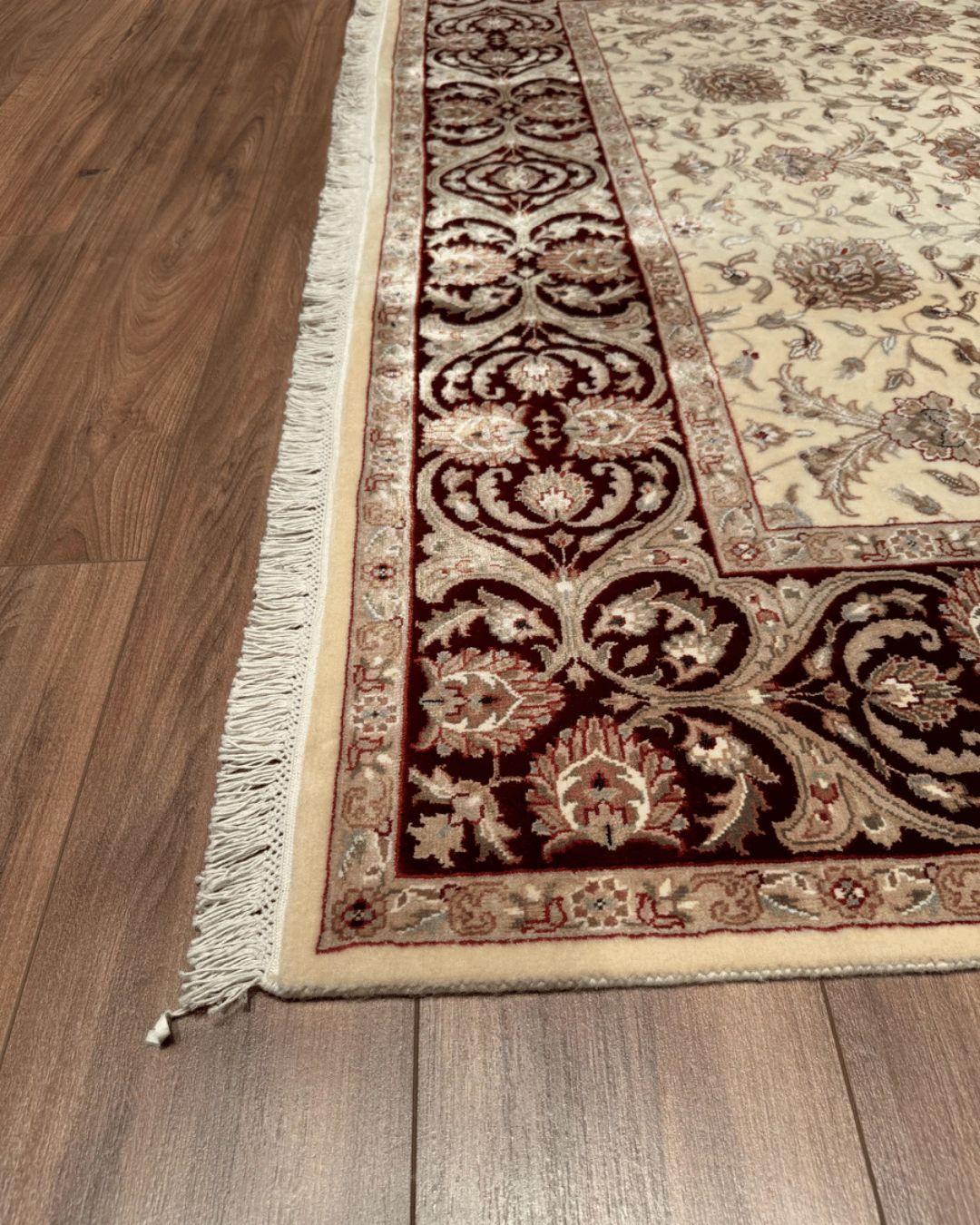 Tapis en laine style afghan 55 x 146 cm