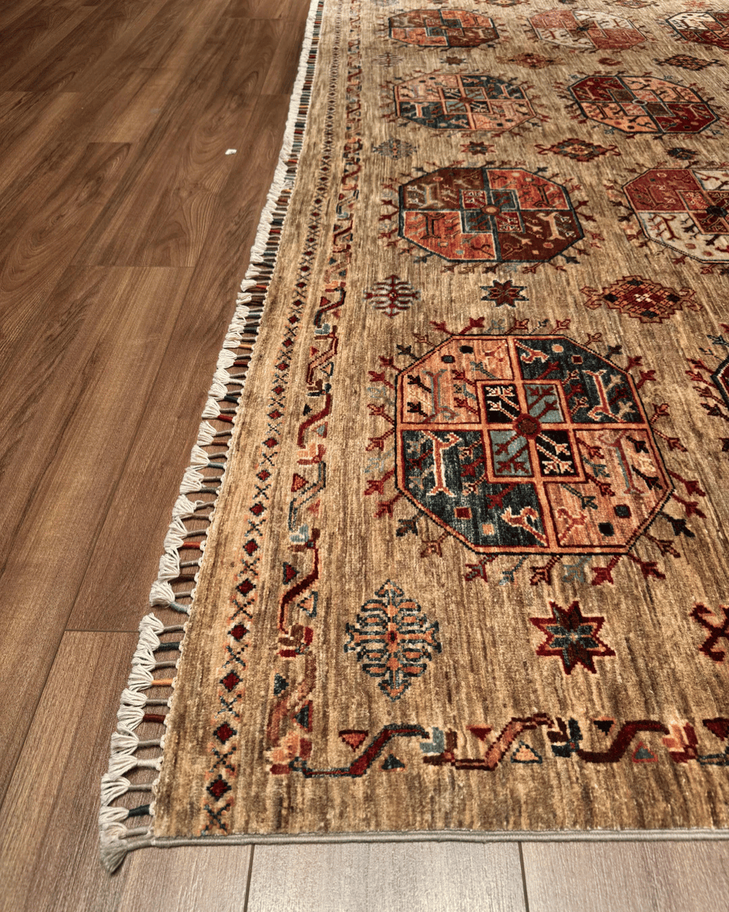 Veziri Hand-Knotted Wool Rug 8' 2" x 9' 7"