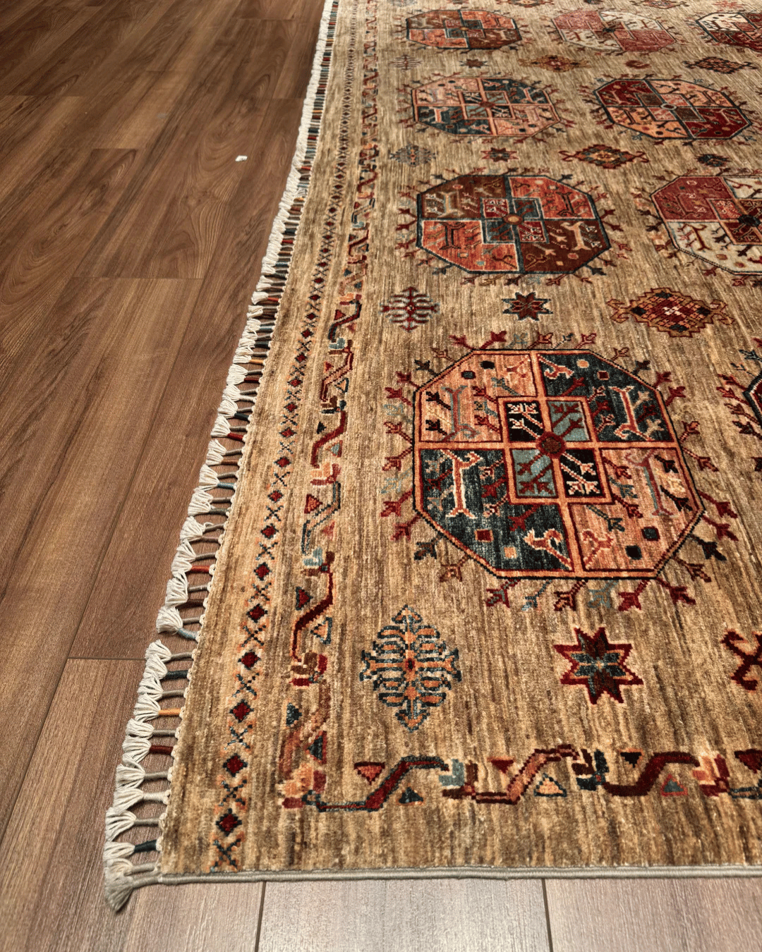 Veziri Hand-Knotted Wool Rug 8' 2" x 9' 7"