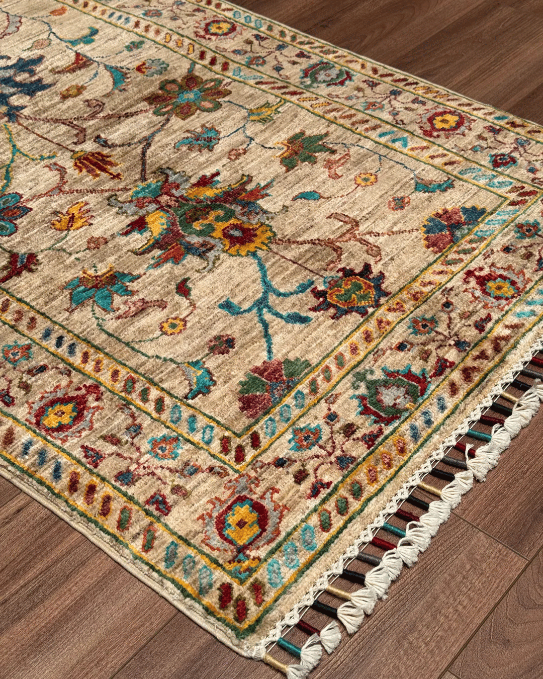 Sultani Hand-Knotted Wool Rug 2' 7" x 3' 9"