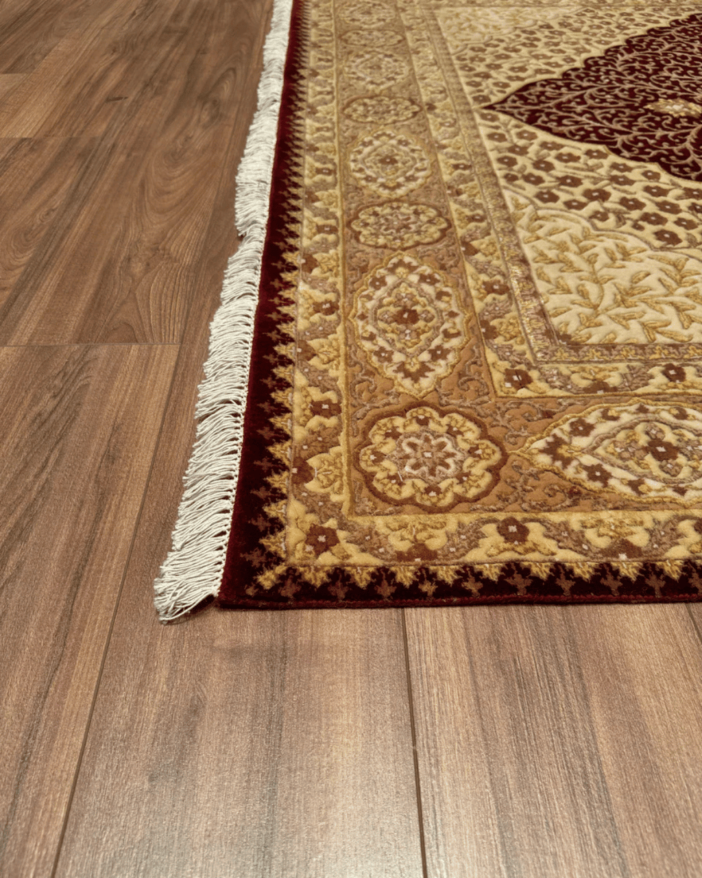 Ottoman Elegance Hand-Knotted Wool Rug 5' 7" x 8' 5"