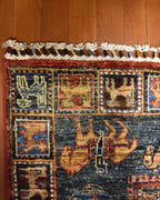 Pazyryk Hand-Knotted Wool Runner 81x302 cm 2.45m² | 3x10 ft