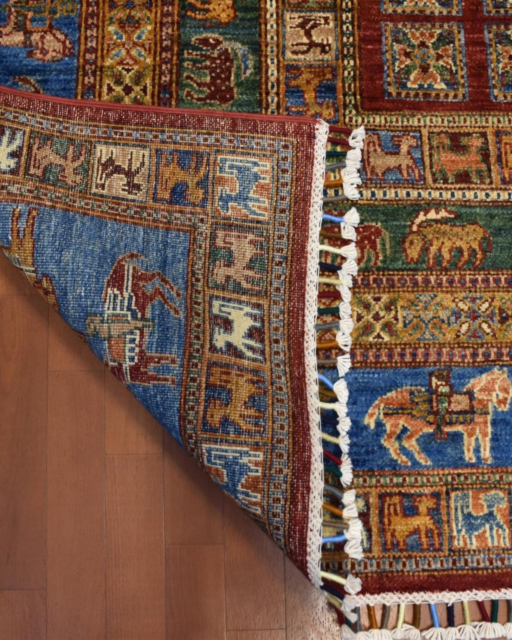 Pazyryk Hand-Knotted Wool Rug 5' 7" x 8' 3"