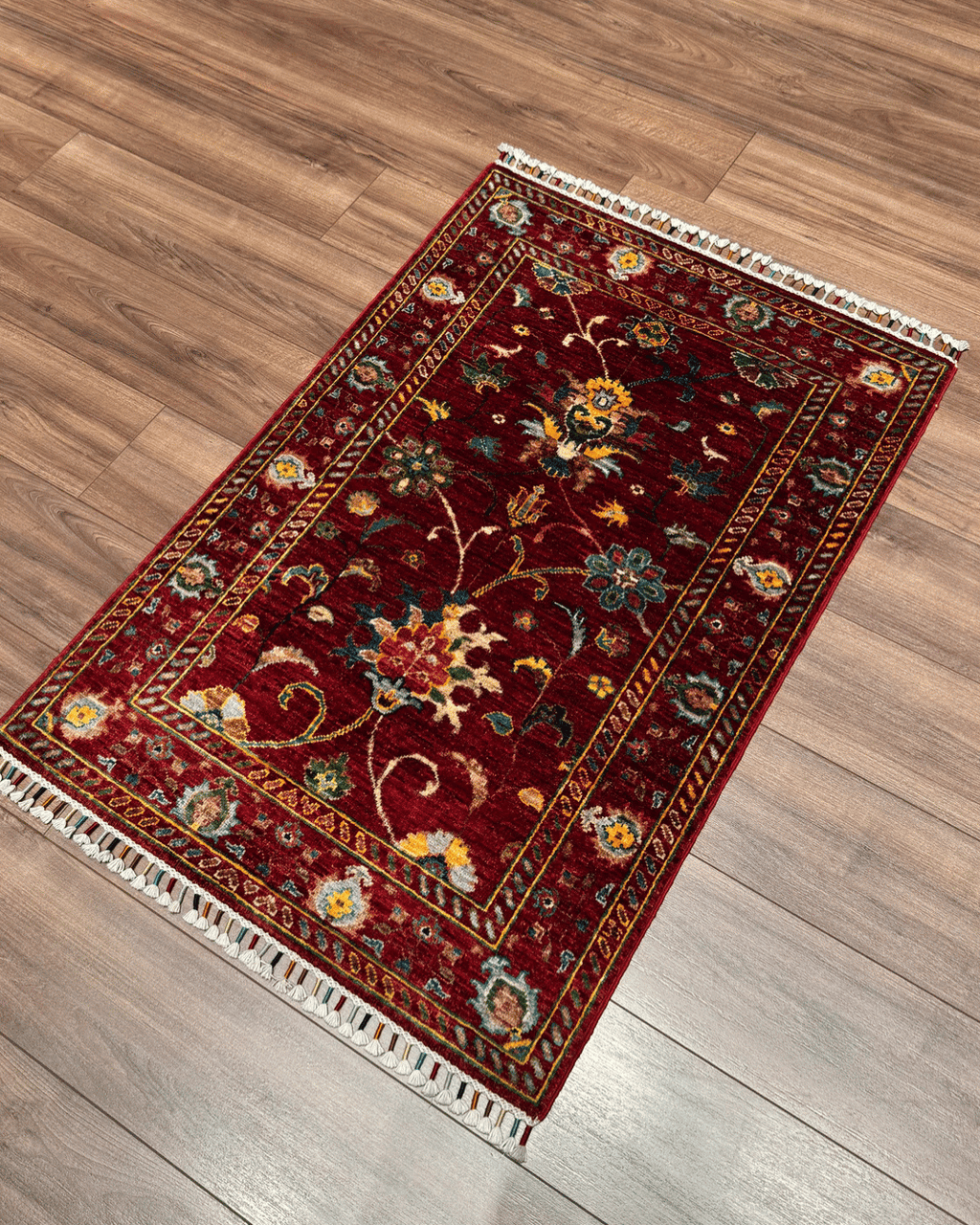 Sultani Hand-Knotted Wool Rug 2' 6" x 3' 9"