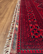 Tapis en laine style afghan 55 x 146 cm