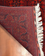 Afghan Bilcik Style Hand-Knotted Wool Rug 5' 6" x 7' 6"