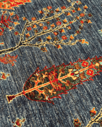 Sultani Hand-Knotted Wool Rug 4' 1" x 6' 1"