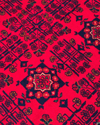 Tapis en laine style afghan 55 x 146 cm