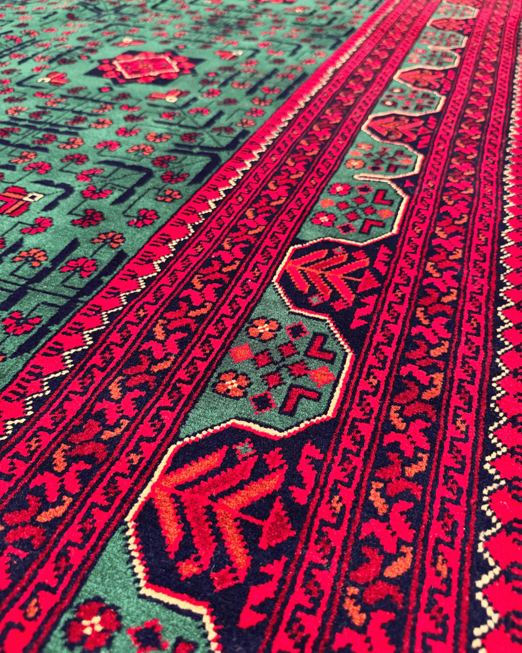 Wolle im afghanischen Stil 1,8x4,8ft – 55x146cm