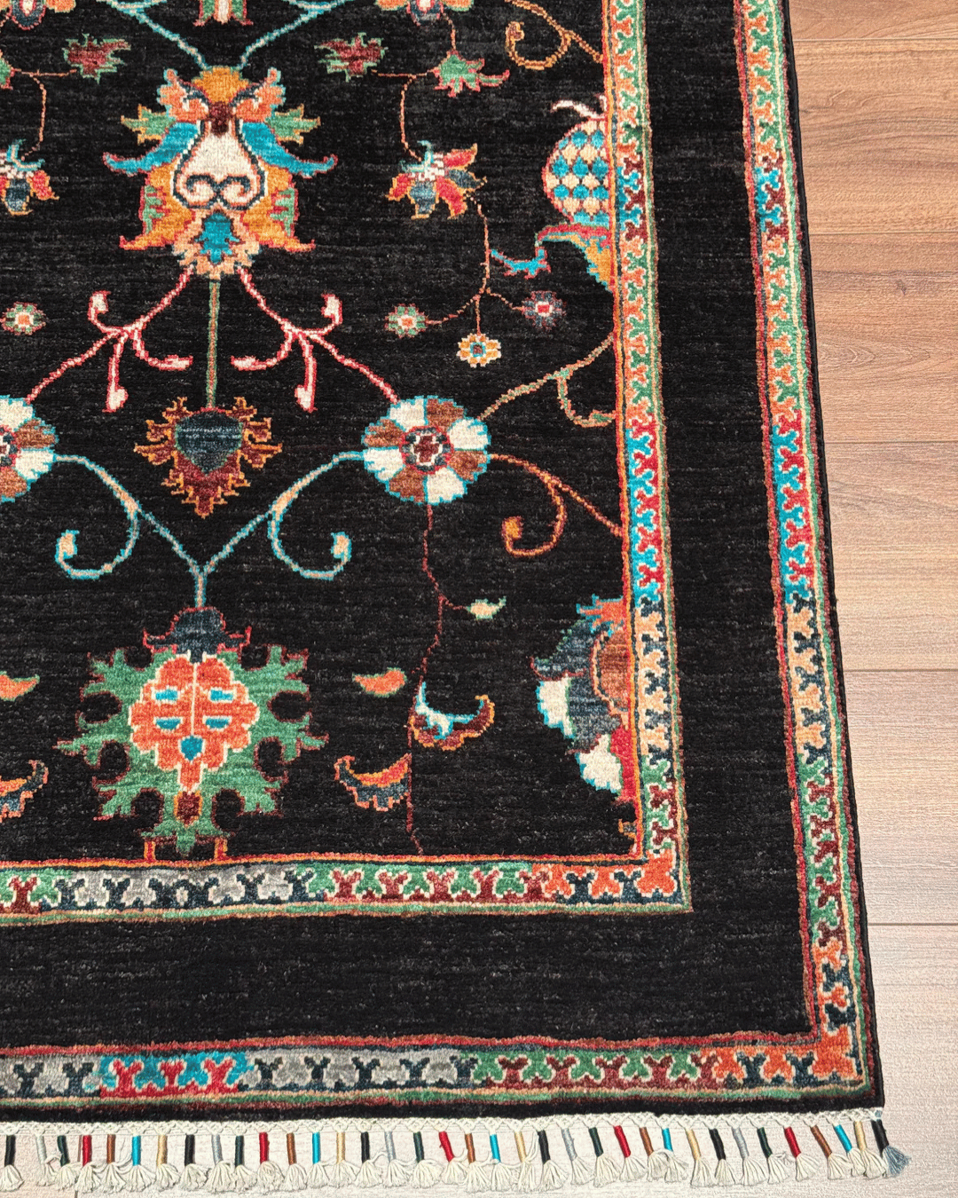 Sultani Hand-Knotted Wool Rug 3' 2" x 4' 8"