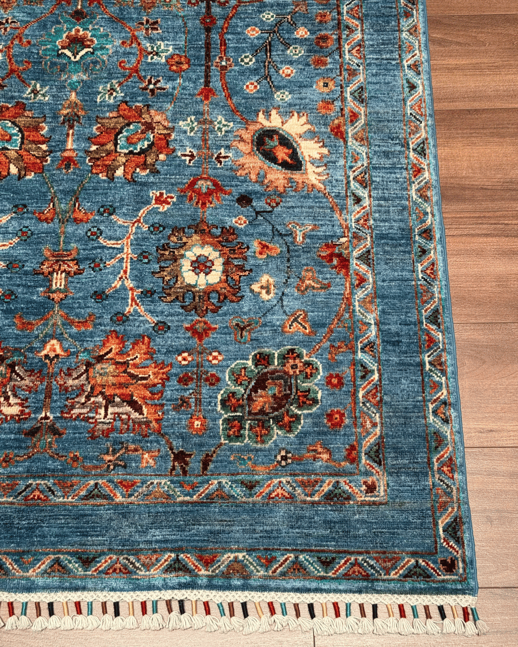 Sultani Hand-Knotted Wool Rug 4' 1" x 6' 1"