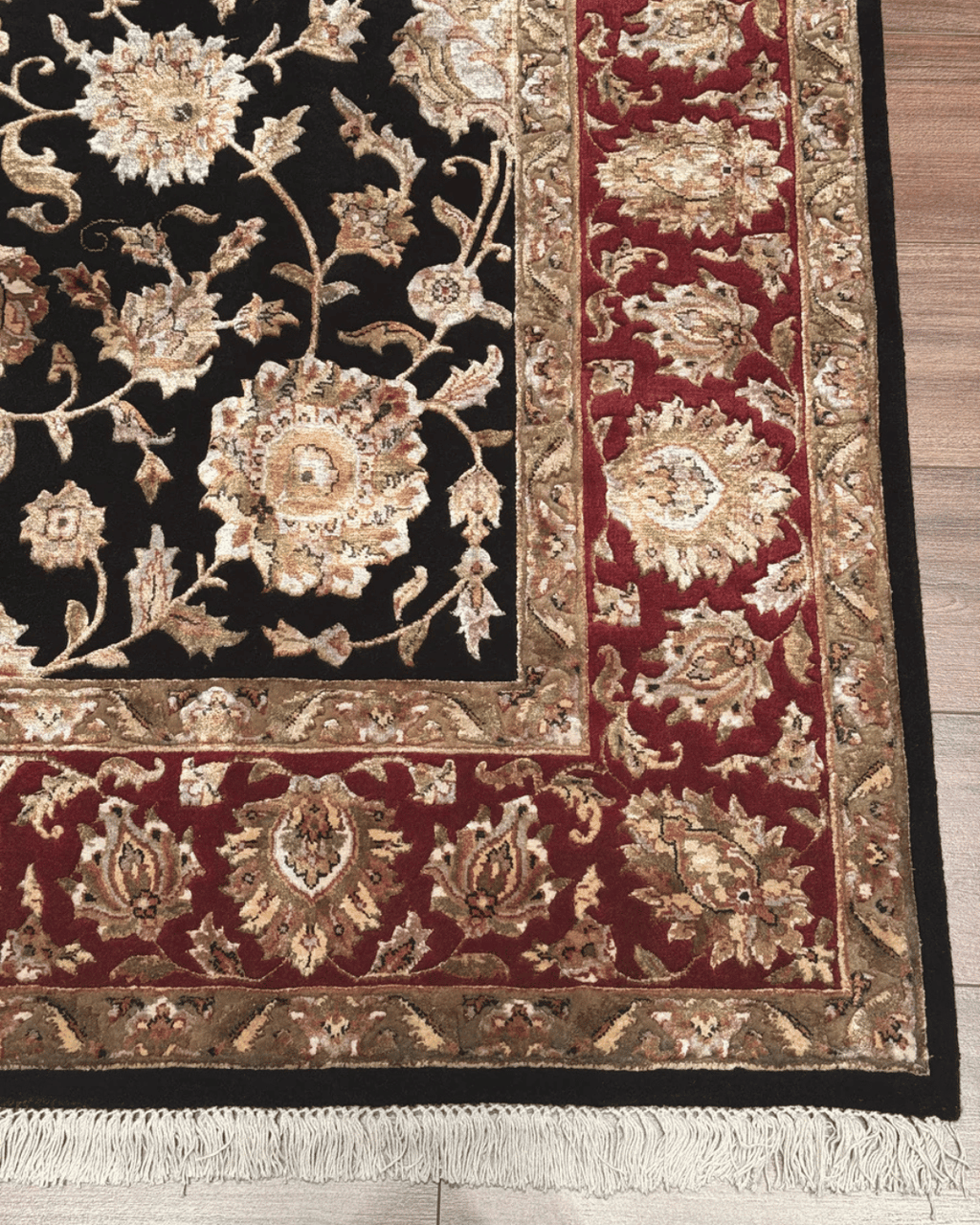 Ottoman Elegance Hand-Knotted Wool Rug 6' 6" x 10'