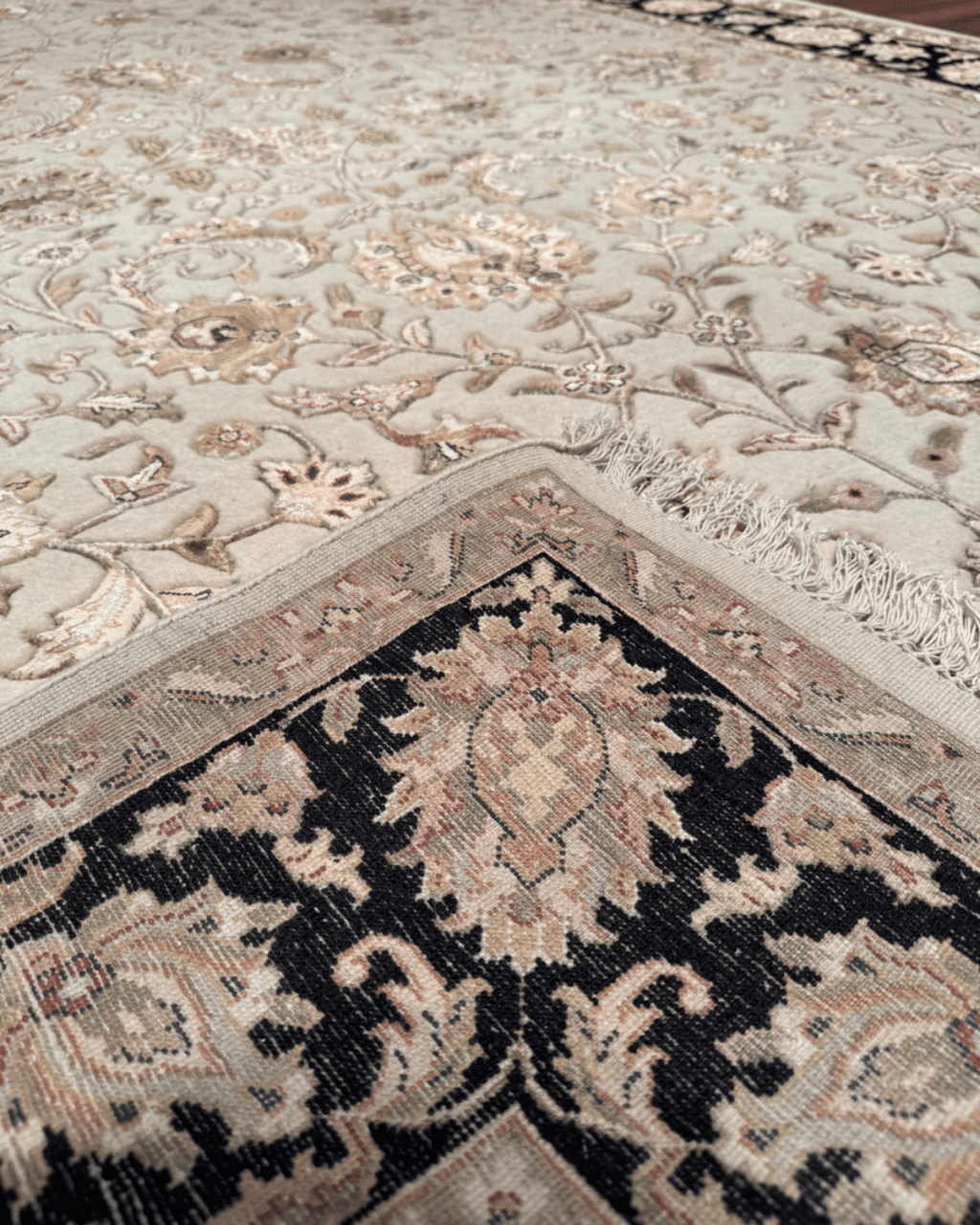Ottoman Elegance Hand-Knotted Wool Rug 6' 6" x 10'