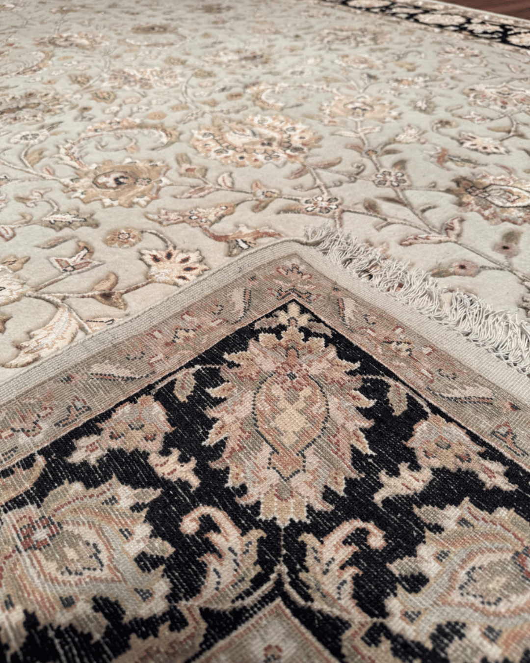 Ottoman Elegance Hand-Knotted Wool Rug 6' 6" x 10'