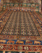 Pazyrk Hand-Knotted Wool Rug 6' 5" x 10' 5"