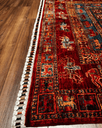 Pazyrk Hand-Knotted Wool Rug 4' 9" x 6' 8"