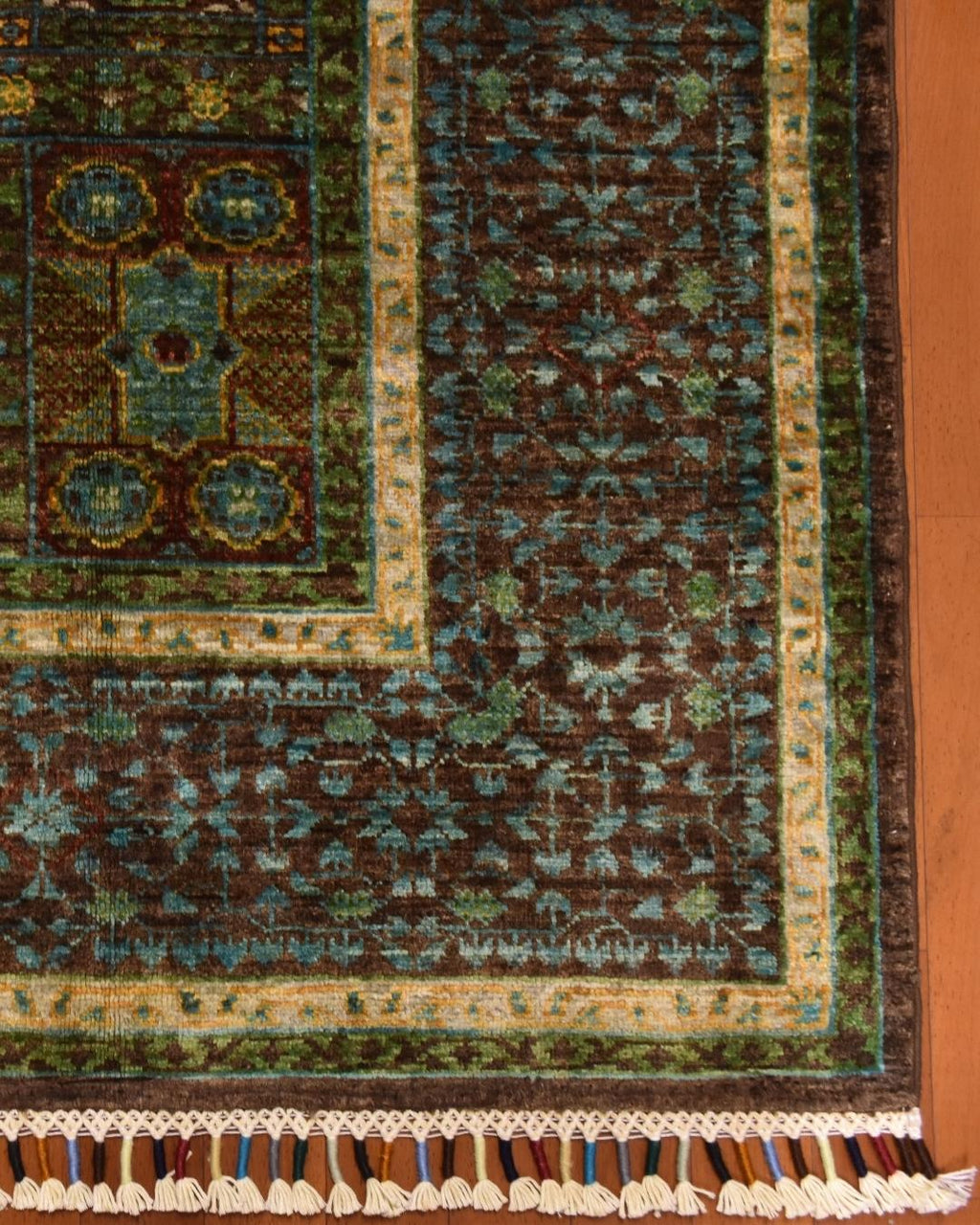 Mamluk Hand-Knotted Wool Rug 4' 2" x 6' 1"