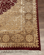 Tapis en laine style afghan 55 x 146 cm