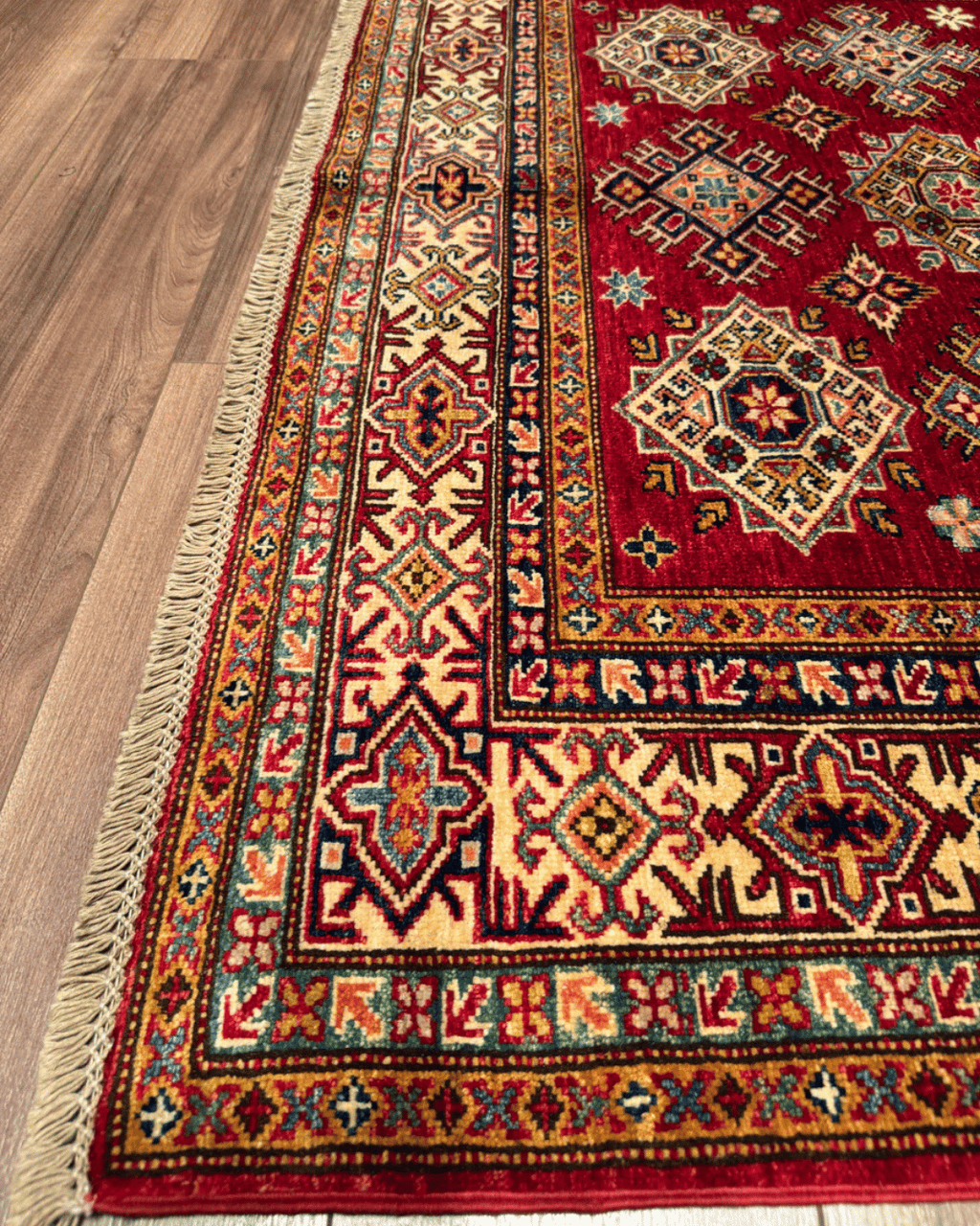 Shirvan Hand-Knotted Wool Rug 4' 8" x 6' 7"