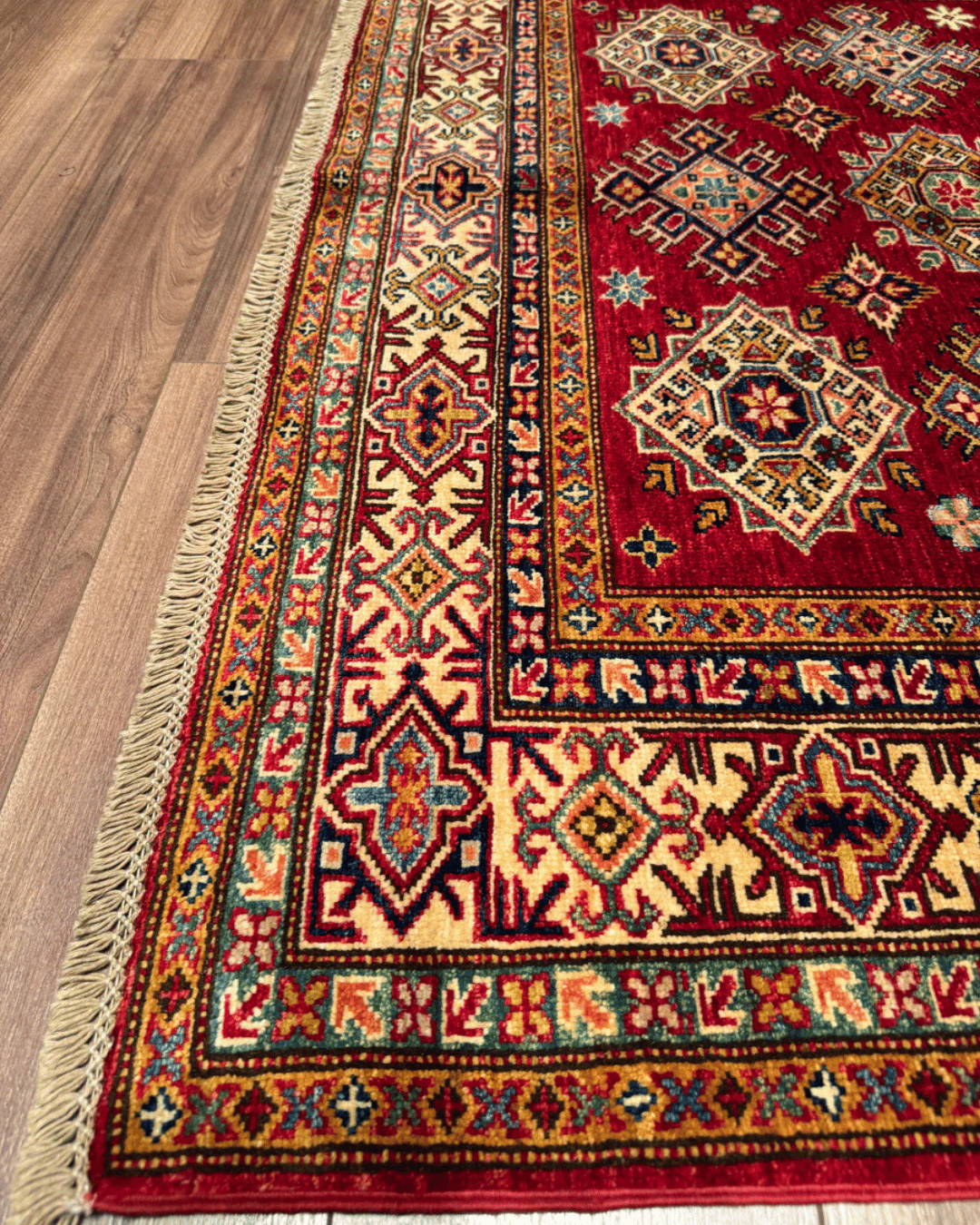 Shirvan Hand-Knotted Wool Rug 4' 8" x 6' 7"