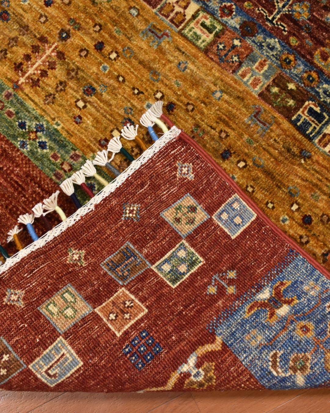 Sultani Hand-Knotted Wool Rug 4' x 6'