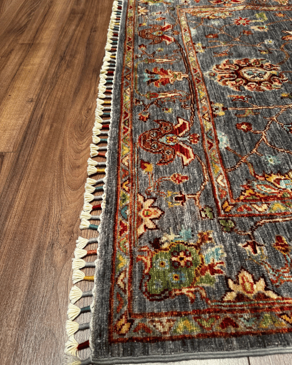 Sultani Hand-Knotted Wool Rug 4' x 6'