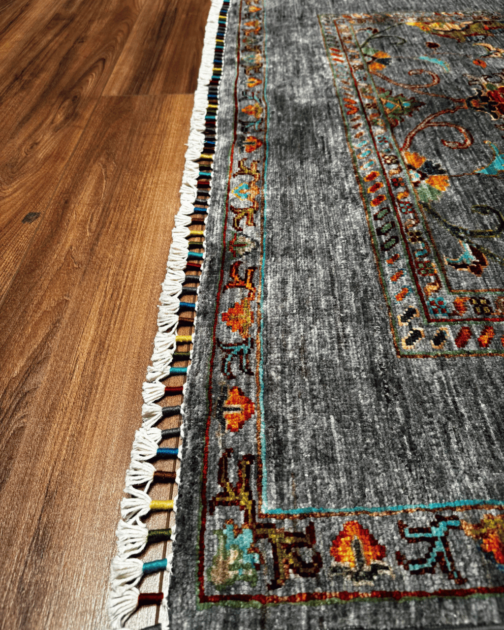 Sultani Hand-Knotted Wool Rug 4' x 6'