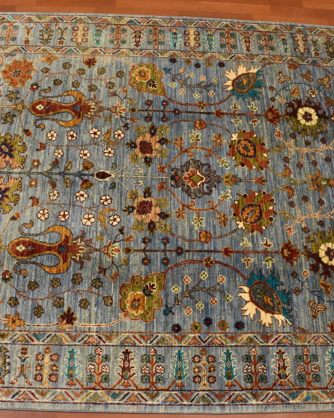 Sultani Hand-Knotted Wool Rug 153x201 cm 3.10 m² | 5x7 ft