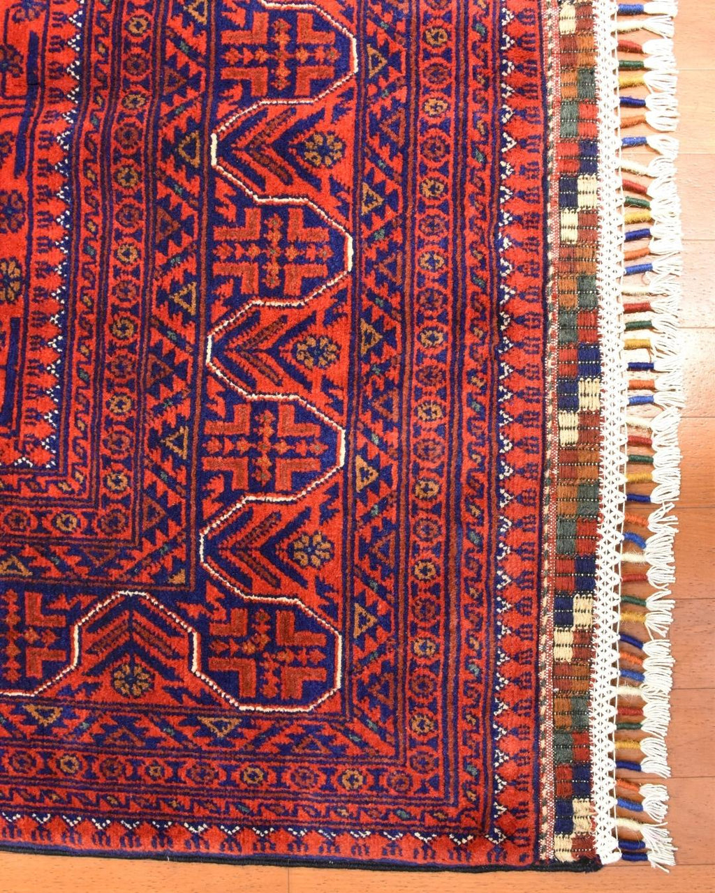Afghan Hamyap Style Hand-Knotted Wool Rug 4' 9" x 6' 1"