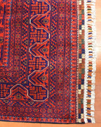 Afghan Hamyap Style Hand-Knotted Wool Rug 4' 9" x 6' 1"