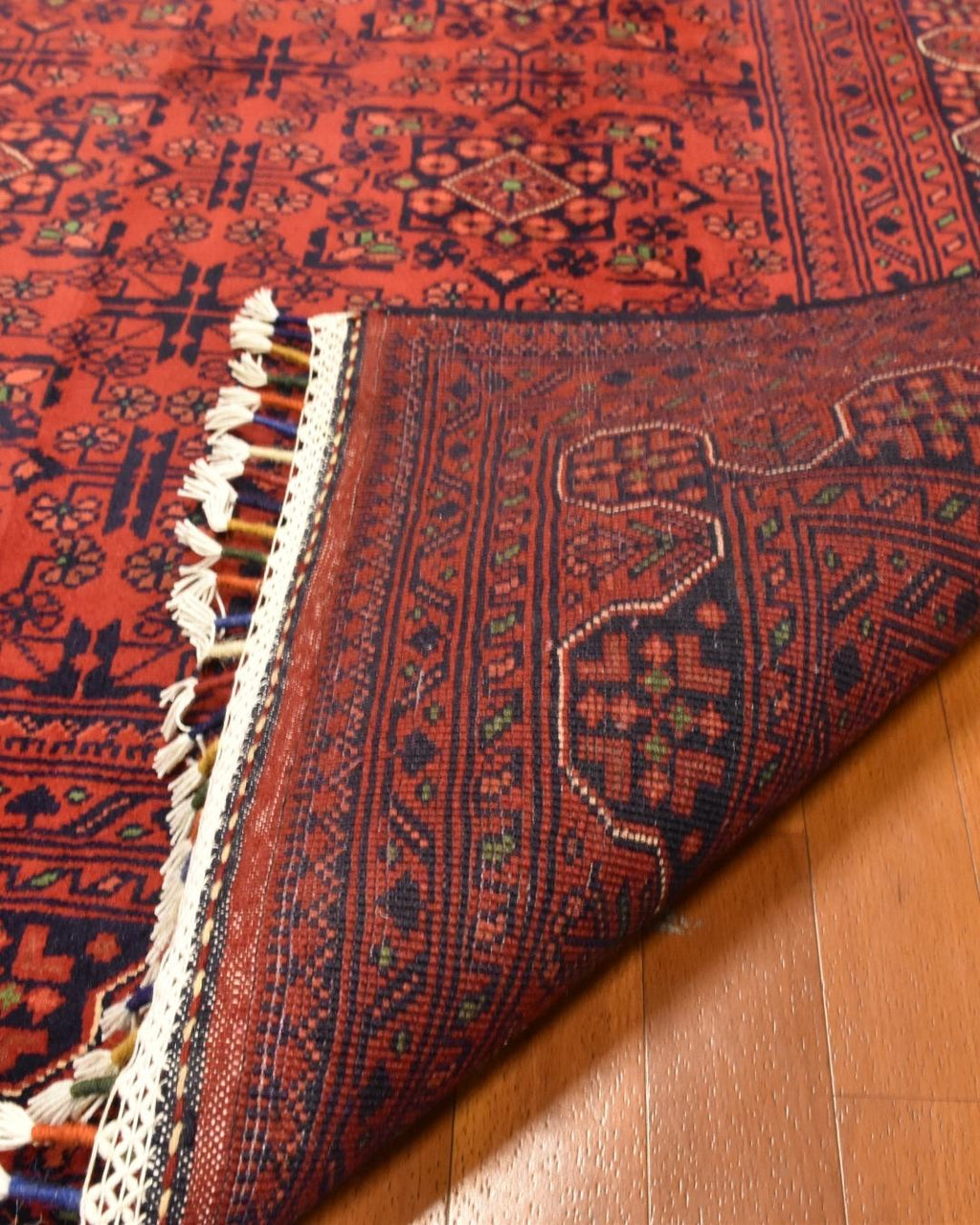 Afghan Hamyap Style Hand-Knotted Wool Rug 3' 9" x 5' 9"