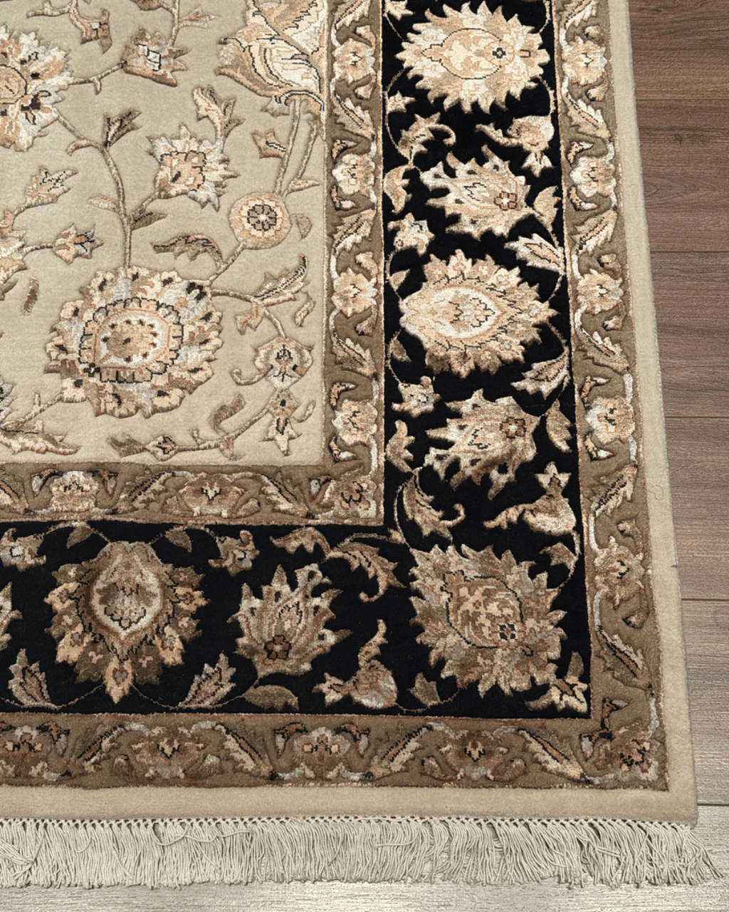 Ottoman Elegance Hand-Knotted Wool Rug 8' 2" x 9' 9"