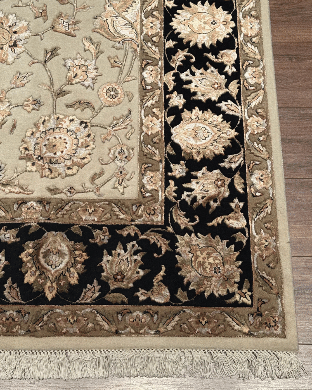 Ottoman Elegance Hand-Knotted Wool Rug 8' 2" x 9' 9"