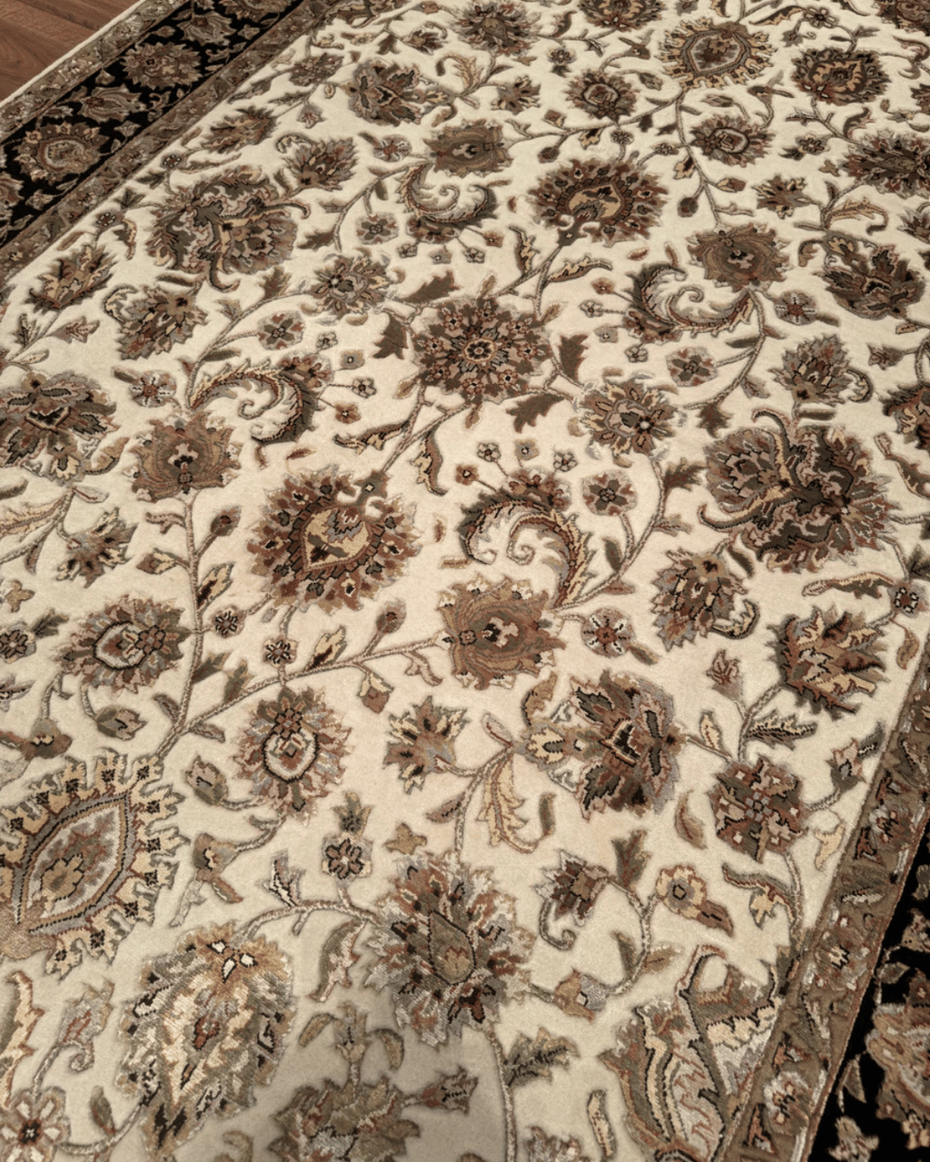 Tapis en laine style afghan 55 x 146 cm