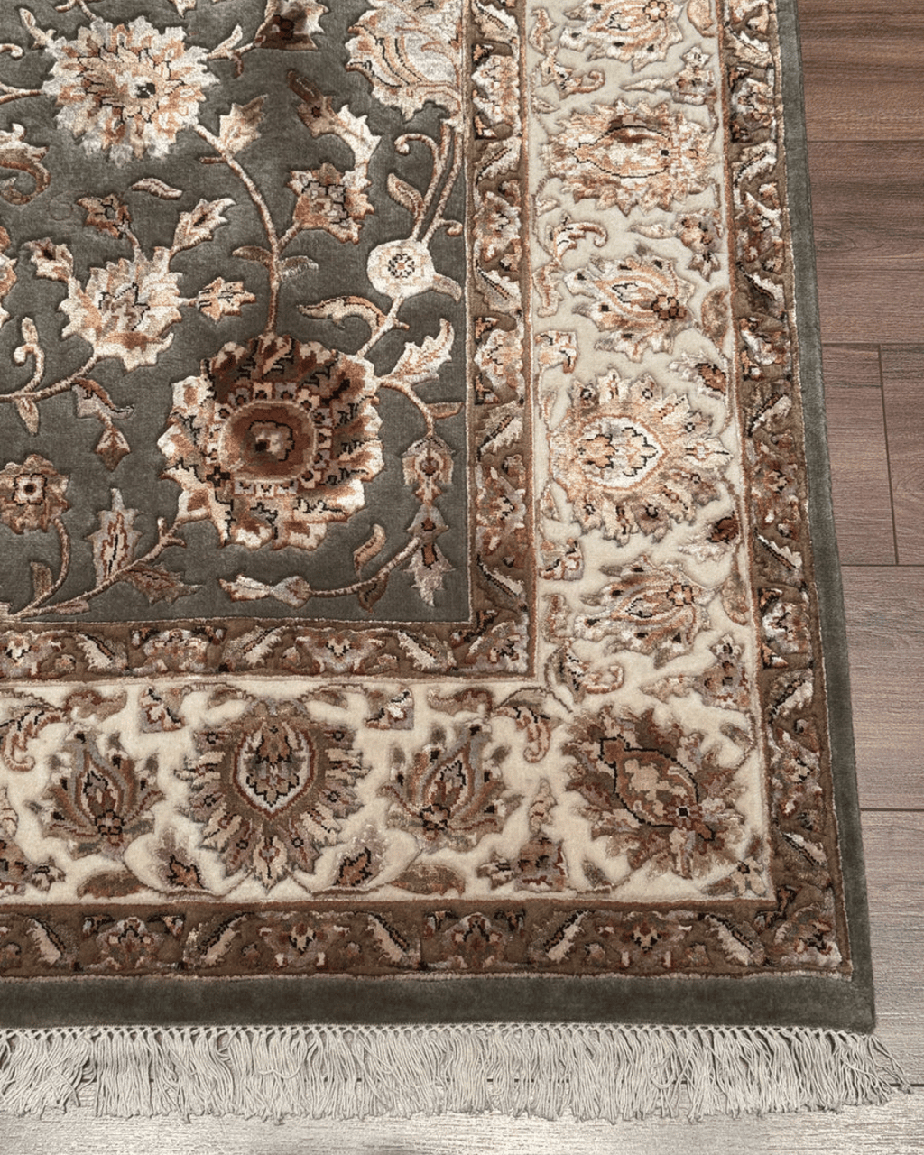 Ottoman Elegance Hand-Knotted Wool Rug 6' 6" x 9' 9"