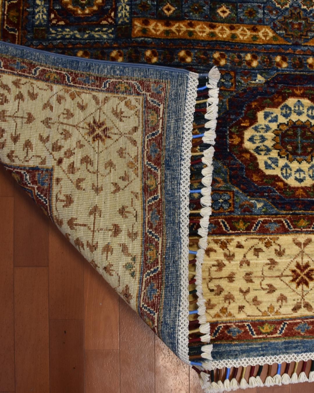 Mamluk Hand-Knotted Wool Rug 5' 1" x 6' 4"