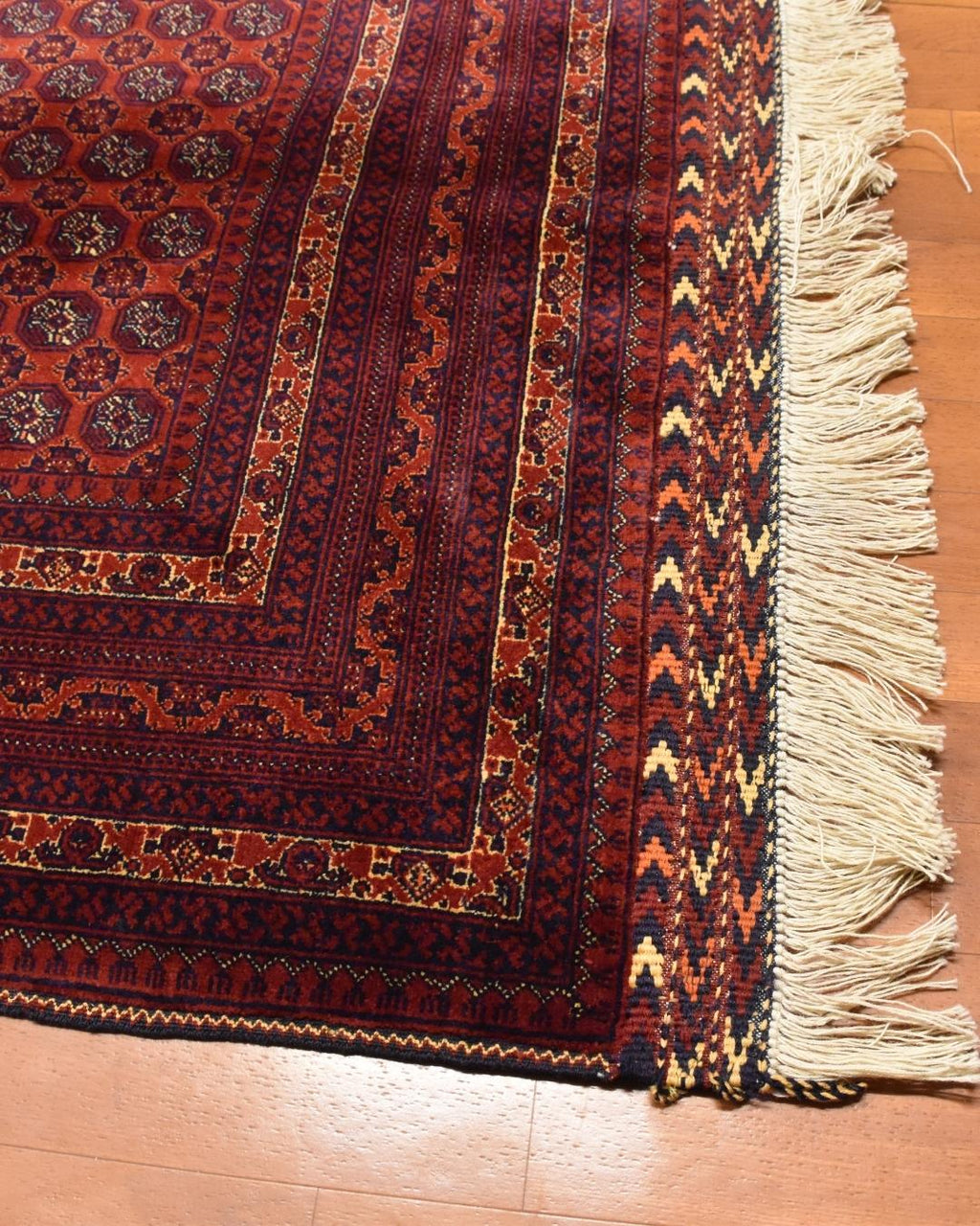 Afghan Bilcik Style Hand-Knotted Wool Rug 4' 9" x 6' 4"