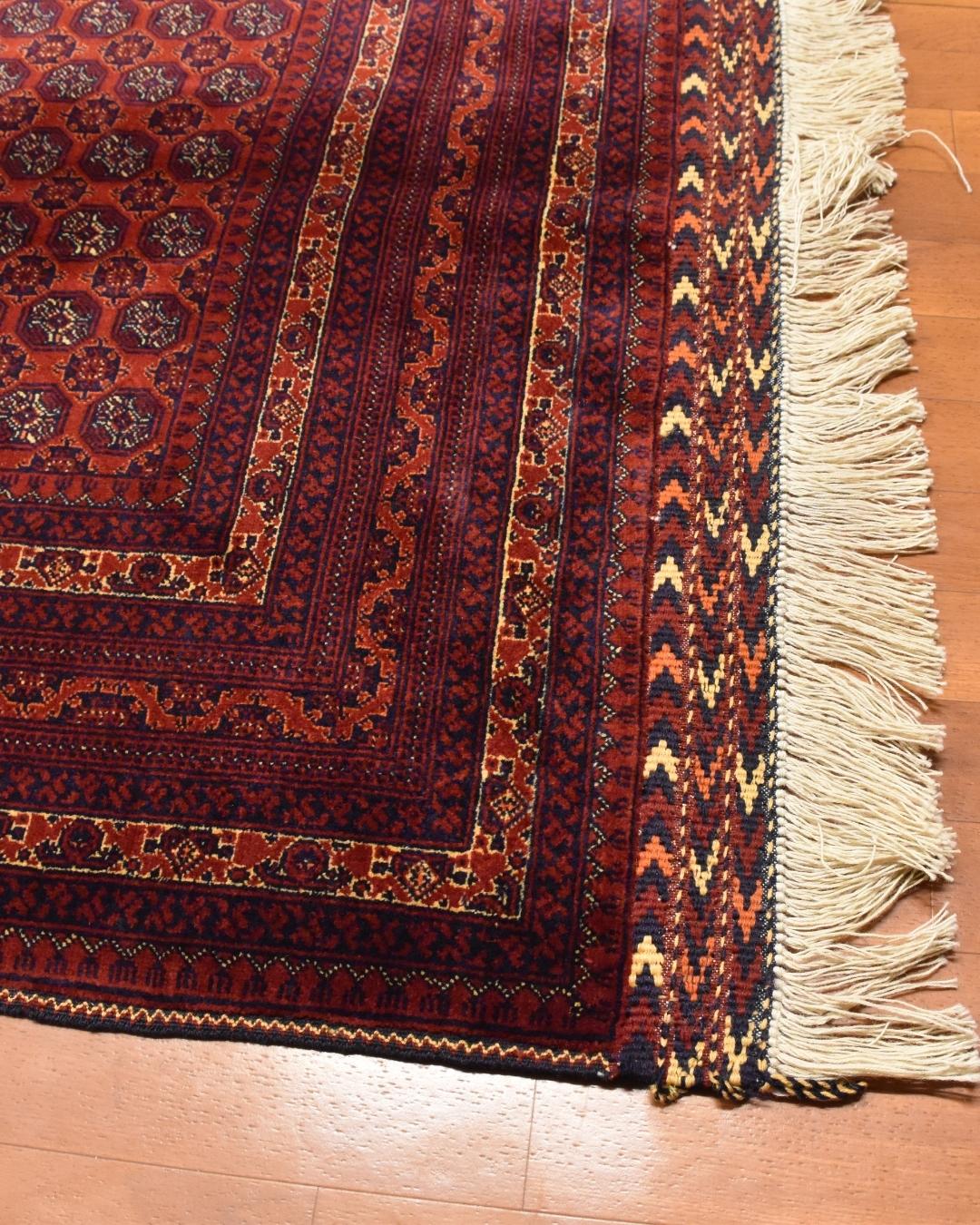 Afghan Bilcik Style Hand-Knotted Wool Rug 4' 9" x 6' 4"