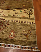 Sultani Hand-Knotted Wool Rug 5' x 8'