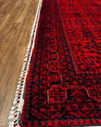 Handwoven Afghan Style Wool Rug 7' 9" x 9' 7"