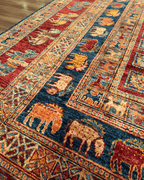 Pazyrk Hand-Knotted Wool Rug 8' 1" x 11' 1"