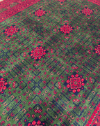 Tapis en laine style afghan 55 x 146 cm