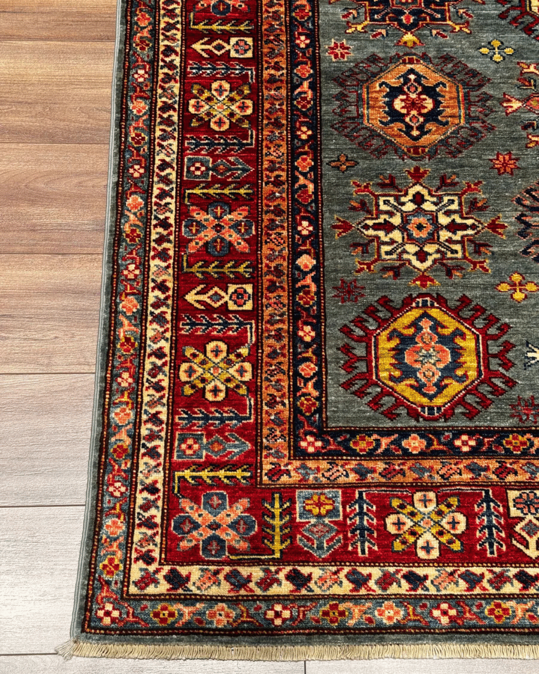 Shirvan Hand-Knotted Wool Rug 5' x 6' 8"