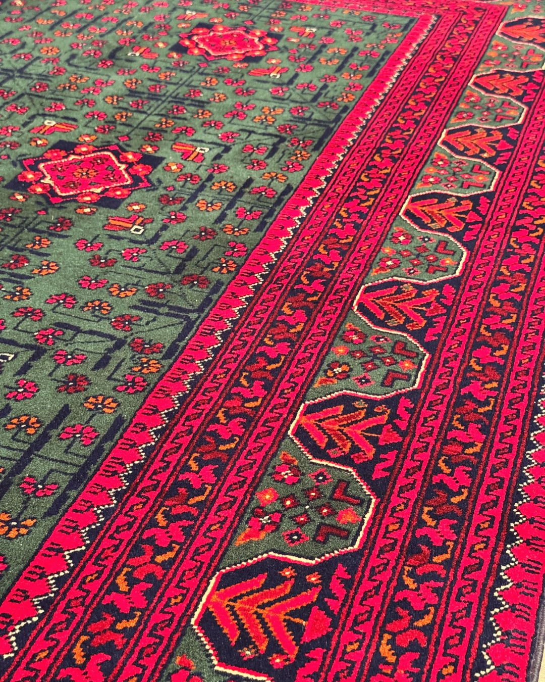 Wolle im afghanischen Stil 1,8x4,8ft – 55x146cm