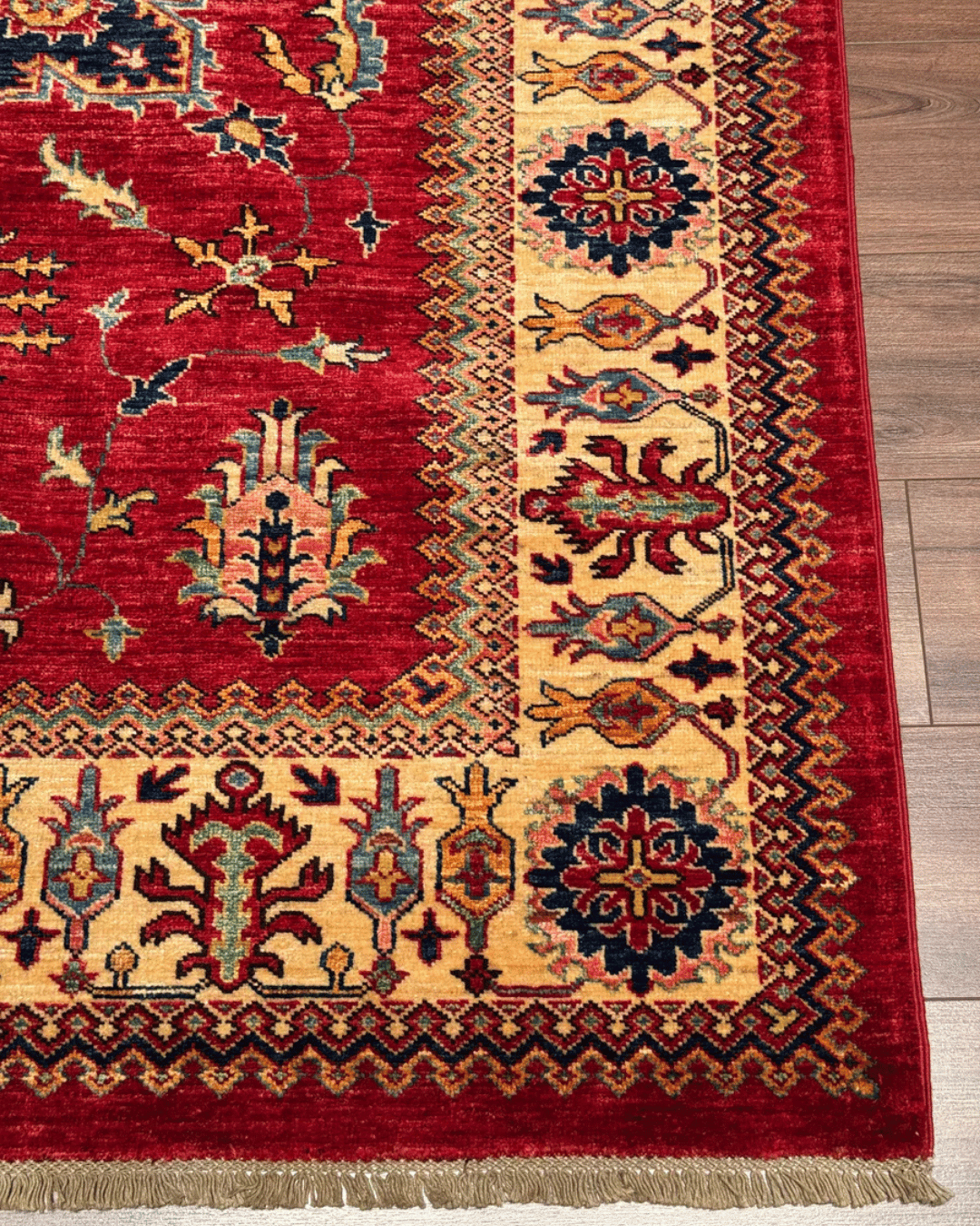 Shirvan Hand-Knotted Wool Rug 5' x 6'